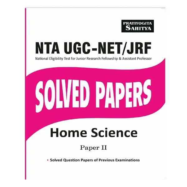 Sahitya Bhawan NTA UGC NET Home Science Paper 2 Previous Years Solved Papers Book in English