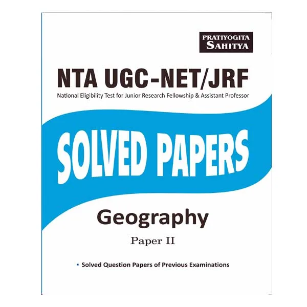 Sahitya Bhawan Geography UGC NET JRF Paper 2 Previous Years Solved Papers Book in English