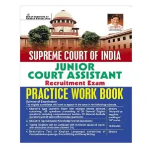 Kiran Supreme Court of India Junior Court Assistant Recruitment Exam Practice Work Book in English