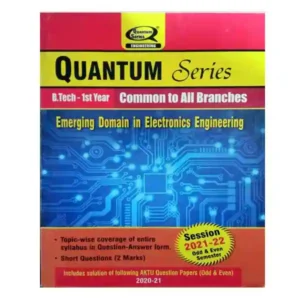 Quantum Series BTech 1st Year Emerging Domain in Electronics Engineering Common to All Branches