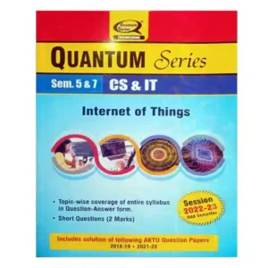 AKTU Quantum Series Semester 5 and 7 CS and IT Internet of Things Book in English