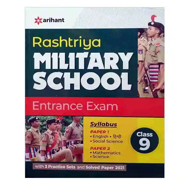 Arihant Rashtriya Military School Class 9 Entrance Exam Book in English