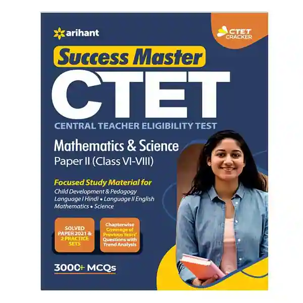 Arihant Success Master CTET Paper II Mathematics and Science Class 6 to 8 Exam Guide in English
