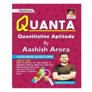 Kiran QUANTA Quantitative Aptitude Book in English By Ashish Arora