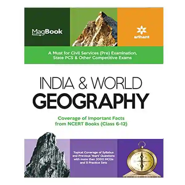 Arihant Mag Book India and World Geography Coverage of Important Facts from NCERT Books in English