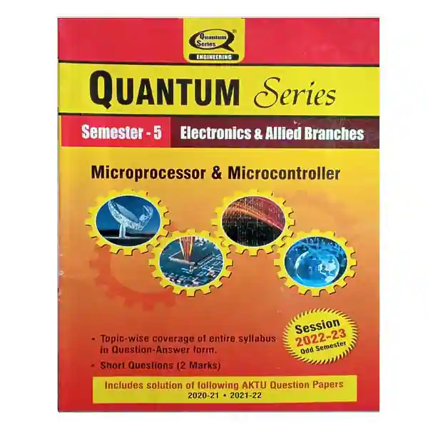 AKTU BTech Semester 5 Quantum Series Electronics and Allied Branches | Microprocessor and Microcontroller