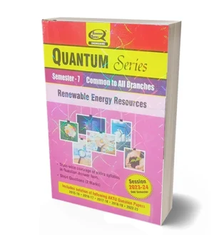 Quantum Series B.Tech Semester 7 Common To All Branches Renewable Energy Resources Session 2023-24