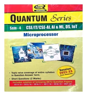 AKTU Quantum Series Btech Semester 4 CSE IT CSE AI AI And ML DS I0T Microprocessor Session 2022-23