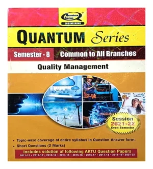 AKTU Quantum Series Btech Semester 8 Common To All Branches Quality Management