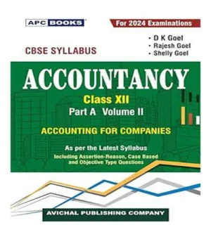 APC Books Accountancy Class 12 Part A Volume 2 Accounting For Companies Book in English