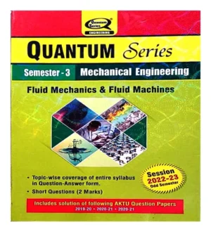 AKTU Btech Quantum Series Semester 3 Mechanical Engineering Fluid Mechanics And Fluid Machines Session 2022-23