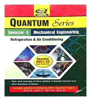 AKTU Quantum Series Btech Semester 6 Mechanical Engineering Refrigeration And Air Conditioning