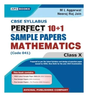 Avichal CBSE Syllabus Perfect 10+1 Maths Class 10 Sample Papers Book in English