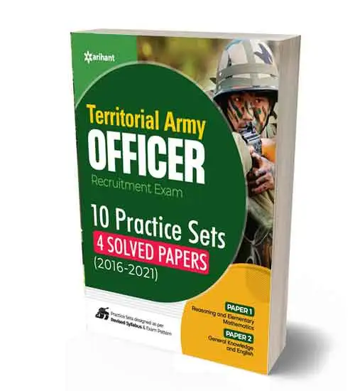 Arihant Territorial Army Officer Recruitment Exam Practice Sets and Solved Papers Book | English Medium