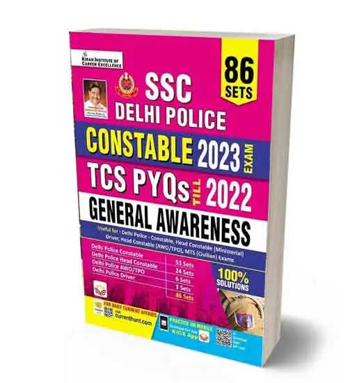 Kiran SSC Delhi Police Constable 2023 Exam General Awareness TCS PYQs Till 2022 | English Medium