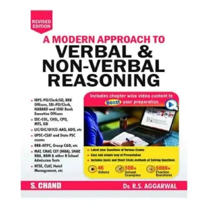 Mastering Verbal and Non-Verbal Reasoning A Modern Approach for All Government and Entrance Exams Latest Edition 2022 By RS Aggarwal