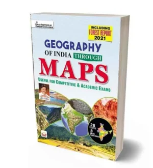 Kiran Geography of India Through Maps Book | English Medium | For Competitive and Academic Exams