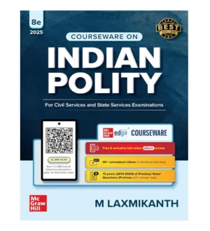 Mc Graw Hill Indian Polity English Medium 8th Edition 2025 By M Laxmikanth for Civil and State Services Exams