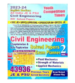Youth Civil Engineering All India JE and PSU Solved Papers Exam Planner Volume 2 Book English Medium