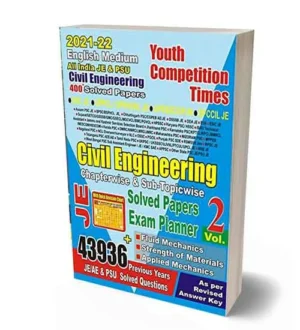 Youth Civil Engineering All India JE and PSU Solved Papers Exam Planner Volume 2 Book English Medium