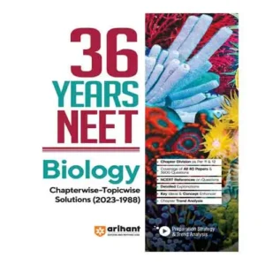 Arihant NEET 2024 Biology 36 Years Chapterwise Solutions 2023-1988 Book English Medium