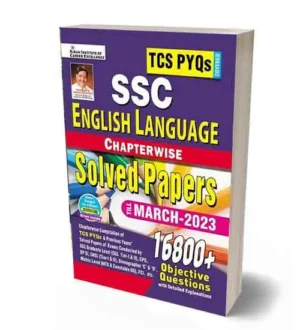 Kiran SSC English Language Chapter Wise Solved Papers Till March 2023 Updated Book | 16800+ Objective Questions