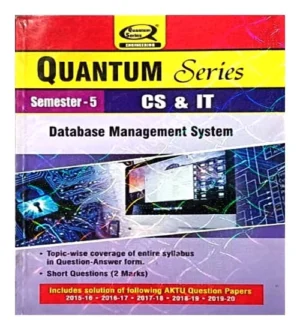Quantum Series Database Management System CS And IT AKTU B Tech Semester 5
