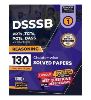 Examcart DSSSB PRT TGT PGT DASS Reasoning Chapterwise Solved Papers Book Volume 1 Hindi and English Medium