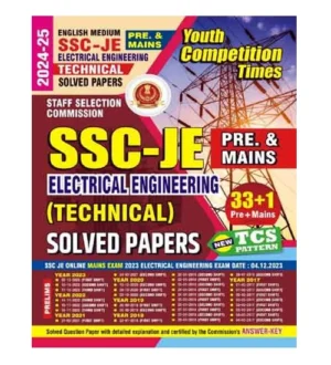 Youth SSC JE Electrical Engineering 2024-2025 Technical Prelims and Mains Exam Solved Papers TCS Pattern Book Bilingual