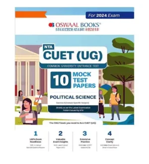 Oswaal NTA CUET UG 2024 Exam Political Science 10 Practice Sets Section 2 Domain Specific Subject Book English Medium