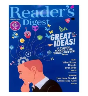 Readers Digest February 2024 English Monthly Magazine 65th Anniversary Issue