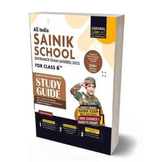 Agrawal Examcart All India Sainik School 2025 Class 6th Entrance Exam Study Guide Book English Medium