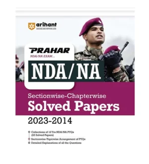 Arihant Prahar NDA NA 2024 Exam Previous Years Solved Papers 2023-2014 Sectionwise and Chapterwise Book English Medium