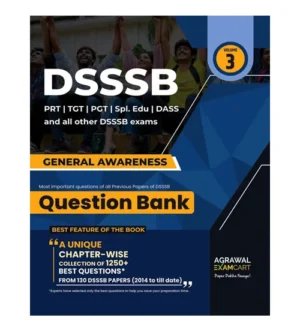 Examcart DSSSB PRT TGT PGT 2024 General Awareness Question Bank Book Volume 3 English Medium