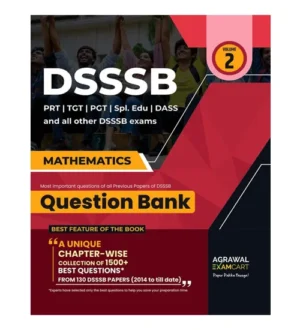Examcart DSSSB PRT TGT PGT 2024 Mathematics Question Bank Book Volume 2 English Medium