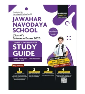 Examcart Jawahar Navodaya School 2025 Class 6th Entrance Exam Complete Study Guide English Medium