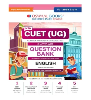 Oswaal NTA CUET UG 2024 Exam English Section 1 A Languages Question Bank Solved Papers 2021-2023