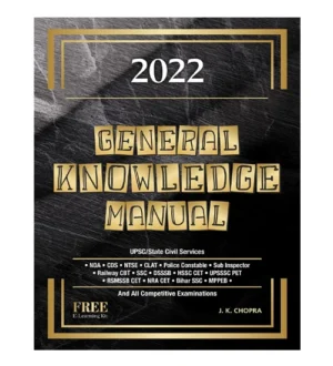 Unique General Knowledge Manual 2022 English Medium By J K Chopra for UPSC State Civil Services and All Competitive Exams