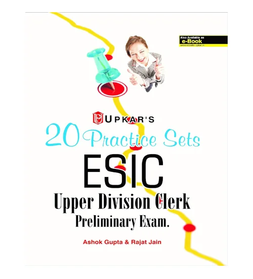 Upkar ESIC Upper Division Clerk Preliminary Exam 20 Practice Sets Book English Medium By Ashok Gupta and Rajat Jain