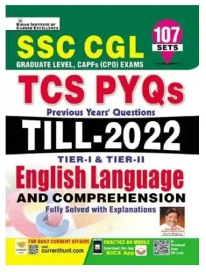 Kiran SSC CGL English Language and Comprehension TCS PYQs Till 2022 Tier I and Tier II English Medium