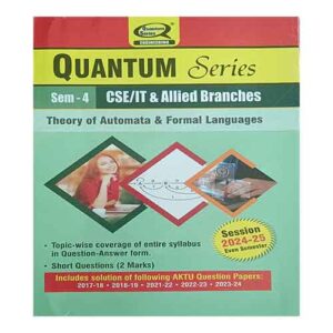 Quantum Series Theory of Automata and Formal Languages 2025 BCS402 AKTU B.Tech Semester 4 Session 2024-25