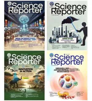 Science Reporter January 2024 February 2024 March 2024 April 2024 Combo of 4 English Monthly Magazine
