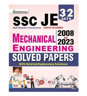 Kiran SSC JE 2024 Mechanical Engineering Junior Engineer Exam Previous Years Solved Papers 2008 to 2023 Book 32 Sets English Medium