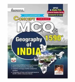 Kiran Geography of India Concept Through MCQs 1590+ UPSC and State PCS General Studies Series Book English Medium