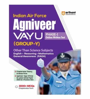 Arihant Indian Air Force Agniveer Vayu 2024 Group Y Other Than Science Subjects Phase 1 Exam Guide With Latest Solved Paper and 3 Practice Sets English Medium