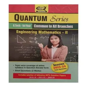 Quantum Series Engineering Mathematics II 2024 BAS203 AKTU B.Tech Semester 2 Session 2024
