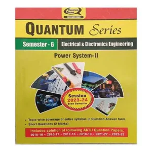 Quantum Series Power System II 2024 KEE 601 AKTU B.Tech Semester 6 Session 2024