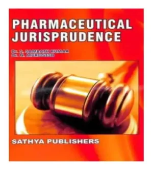 Sathya Publishers Pharmaceutical Jurisprudence By Dr S Sambath Kumar And Dr N Murugesh In English Medium