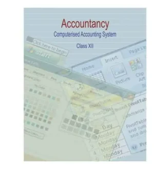 NCERT Class 12 Accountancy Computerised Accounting System Textbook In English Medium