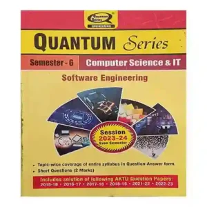 Quantum Series Software Engineering 2024 KCS601 AKTU B.Tech Semester 6 Session 2024